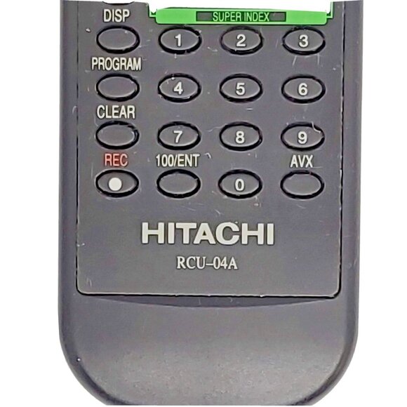 Hitachi Remote Control RCU-04A for VTFX6400, VTFX6402, VTUX6440, MCDZ43, VTRM382 - Picture 5 of 5